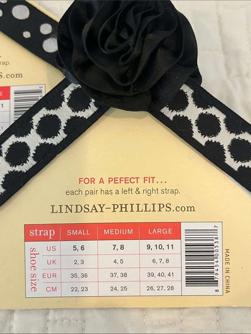 lindsay phillips Black and White Polka Dot SwitchFlops Strap Set
